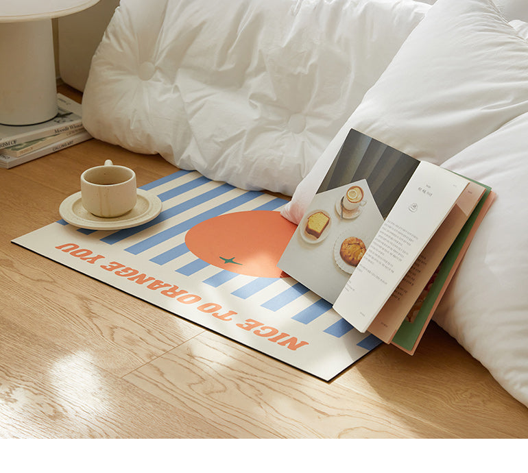 Diatomaceous Earth Bath Mat - Nice to Orange