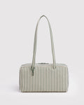 Nylon Bowler Bag - Sage Stripe
