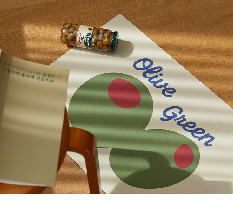 Diatomaceous Earth Bath Mat - Olive