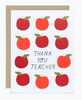 Thank You Teacher Apples Card