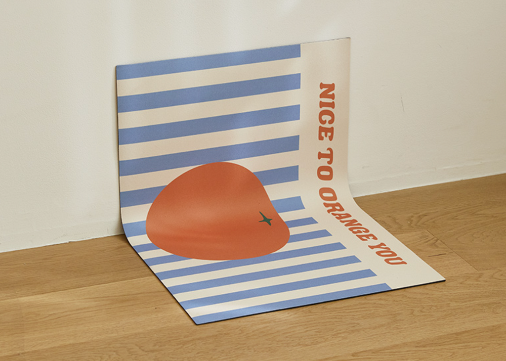 Diatomaceous Earth Bath Mat - Nice to Orange