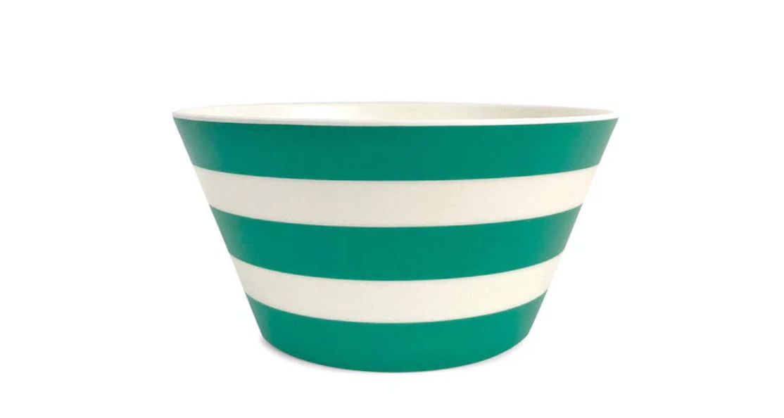 Stripe Bowl Green