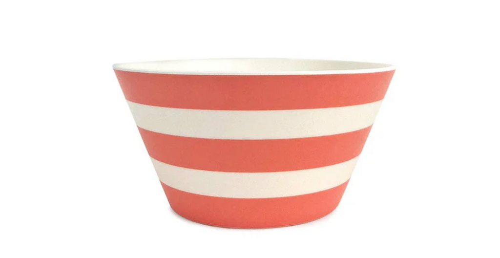 Stripe Bowl Red