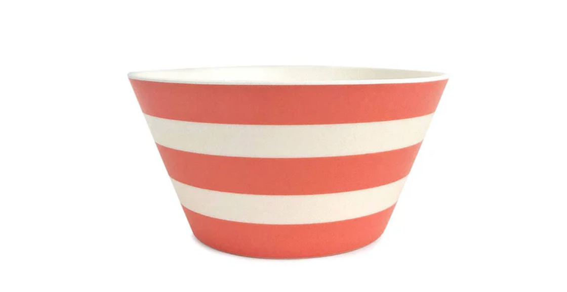 Stripe Bowl Red