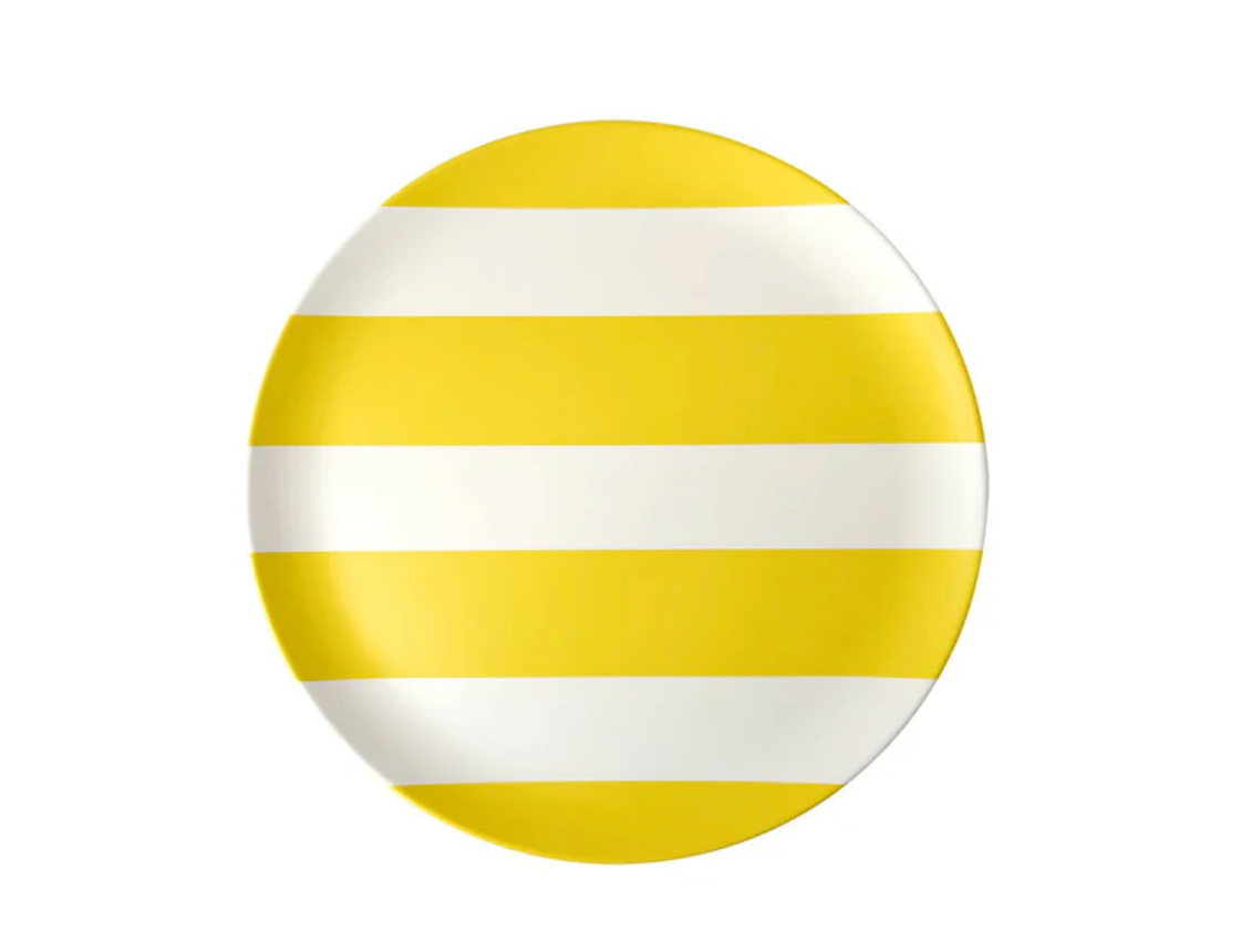 Cabana Yellow Stripe Side Plate
