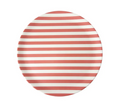 Red Stripe Dinner Plate