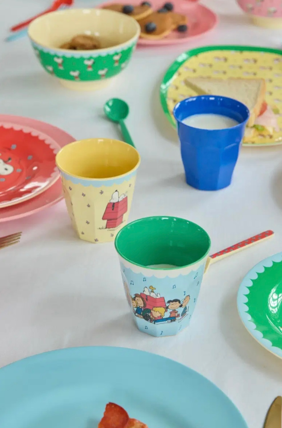 Snoopy Lunch Plate - Green