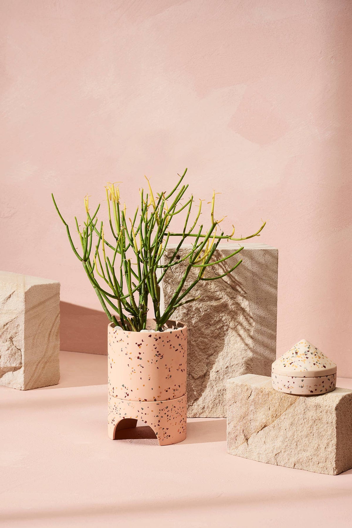 Archie Planter - Salt Terrazzo