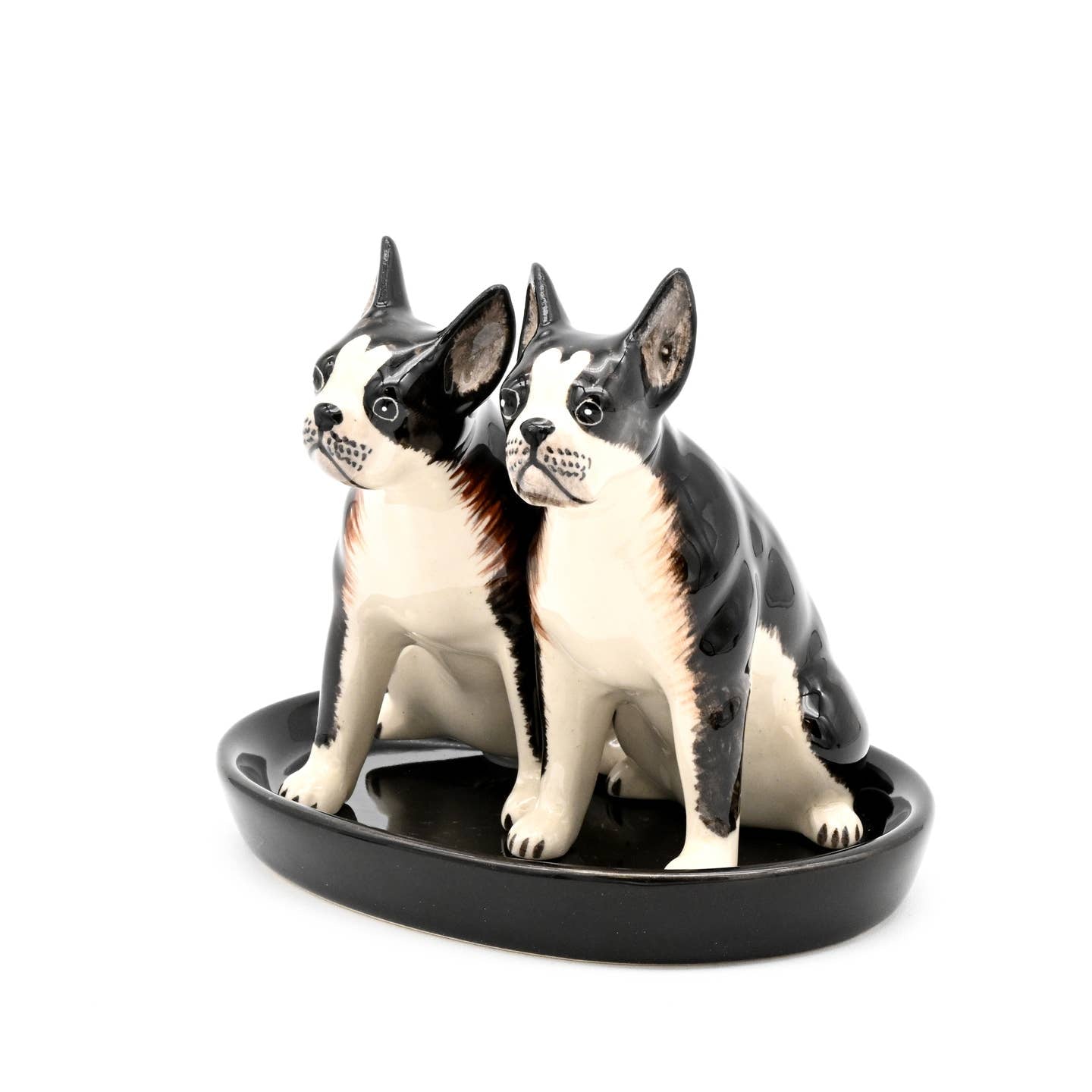 Salt and Pepper Shaker - Boston Terrier image 1