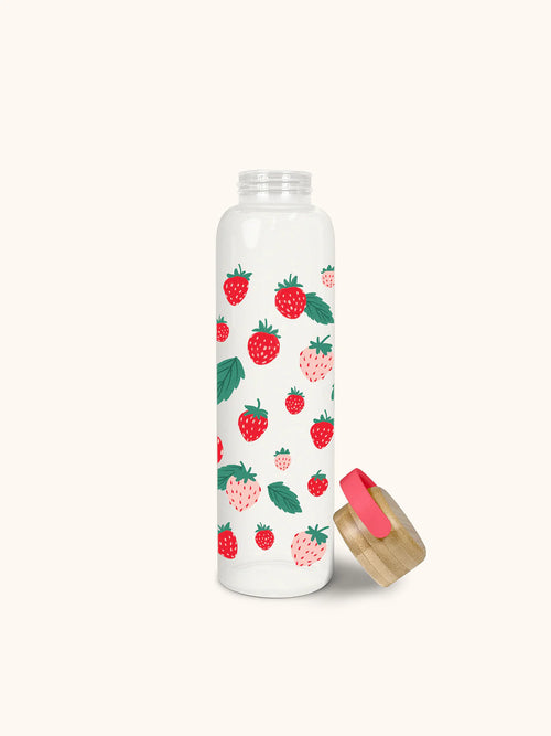 Berry Fresh Glass Bottle w/ Lid image 1