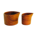 Teak Set of 2 Creamers image 0