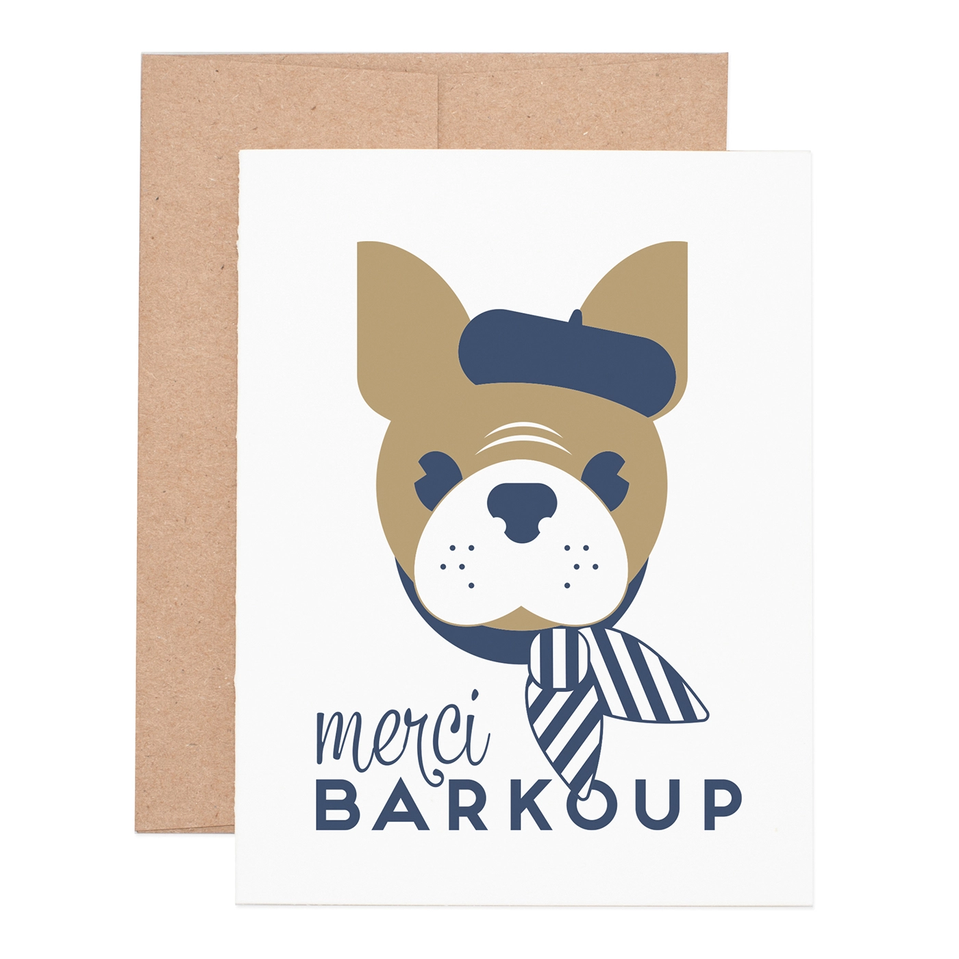 Merci Barkoup Thank You Greeting Card image 0