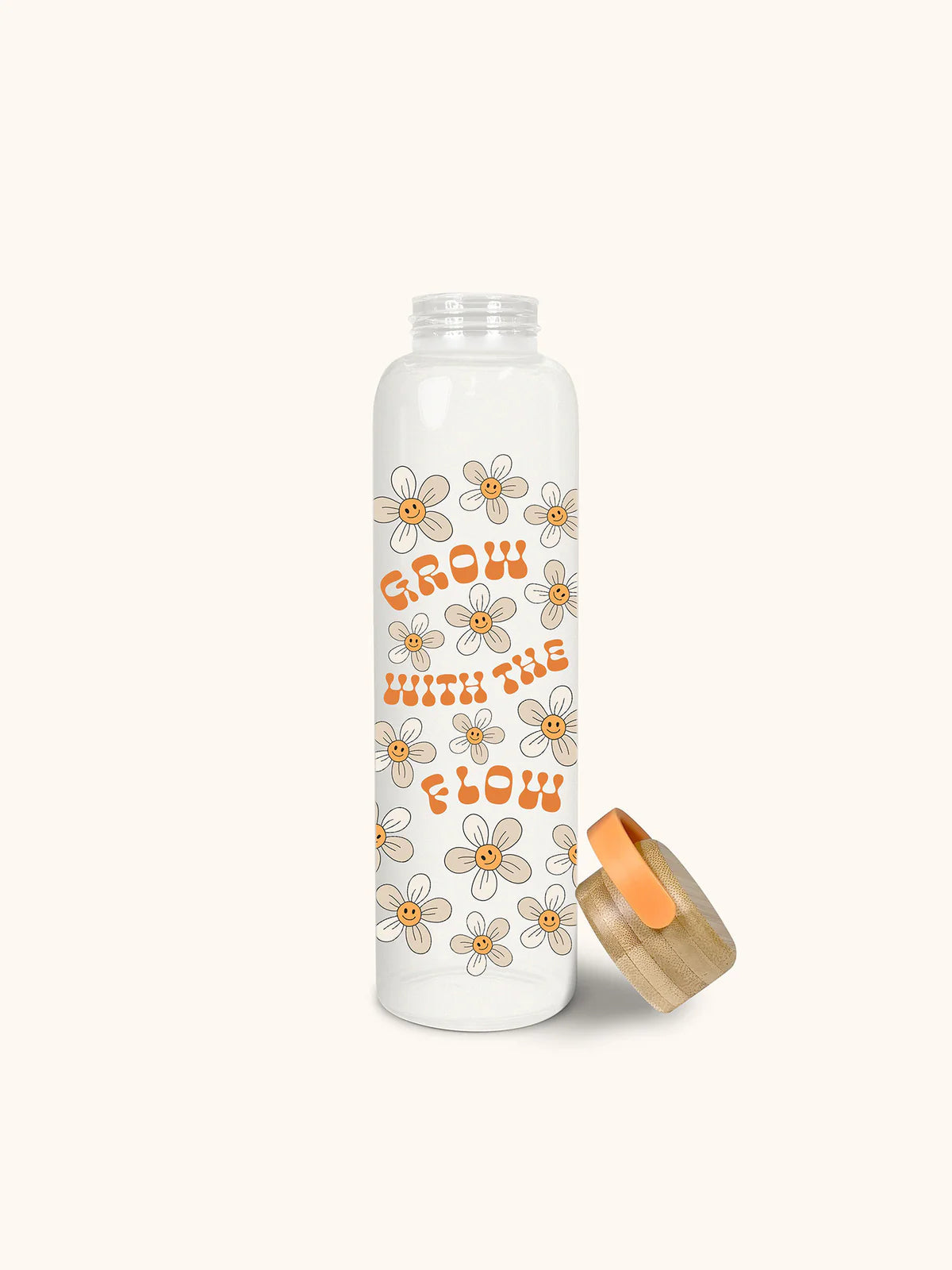 Grow With the Flow Glass Bottle w/ Lid image 1