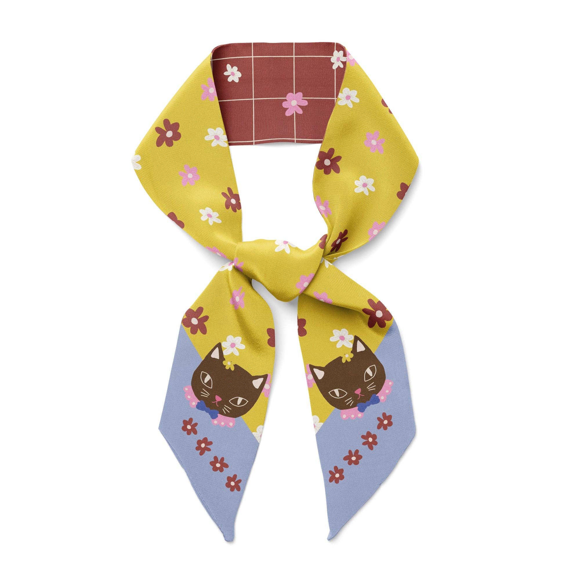Chat Au Chocolat Twilly Ribbon Scarf