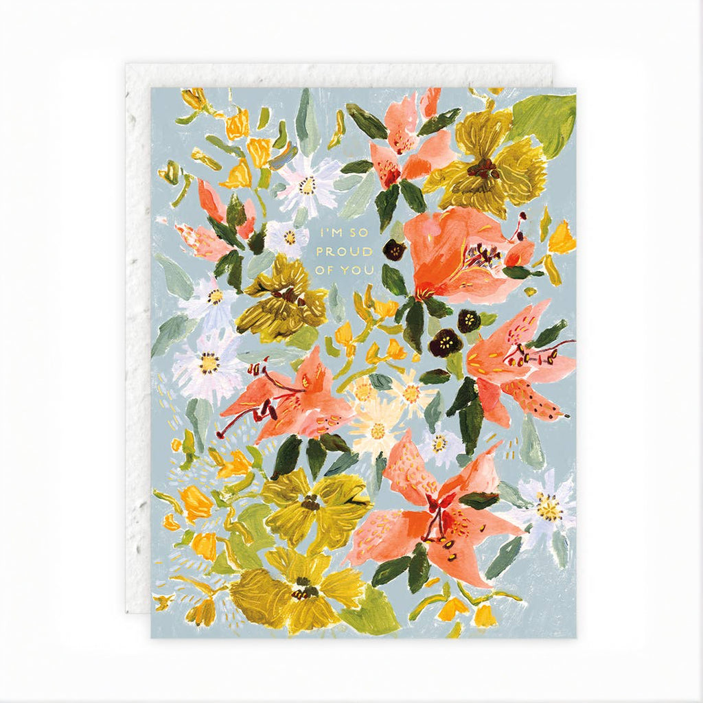 Bouquet in Blue - Congratulation Card image 0