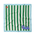 Blue Cat Stripes Cotton Bandana