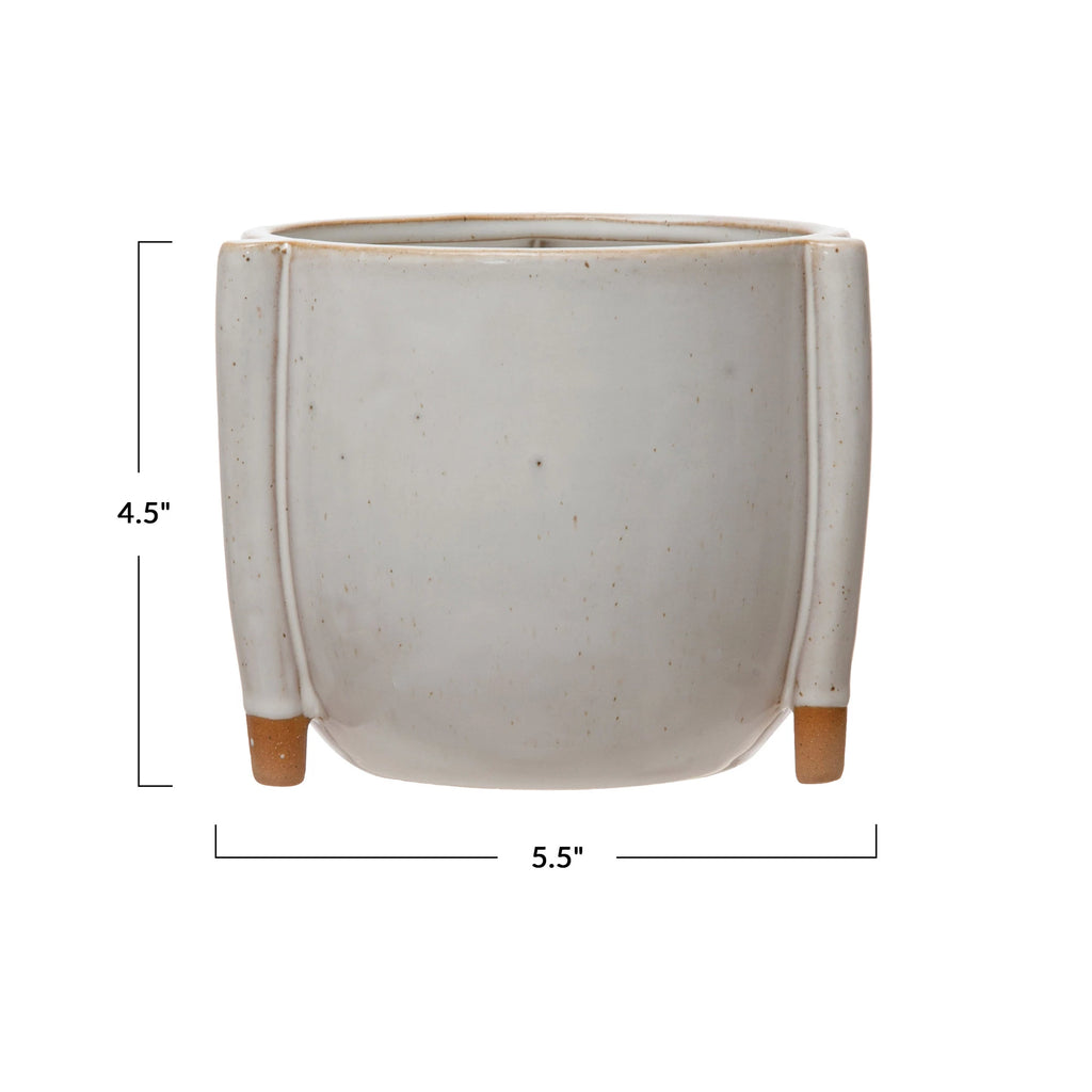 Stoneware Footed Planter image 5