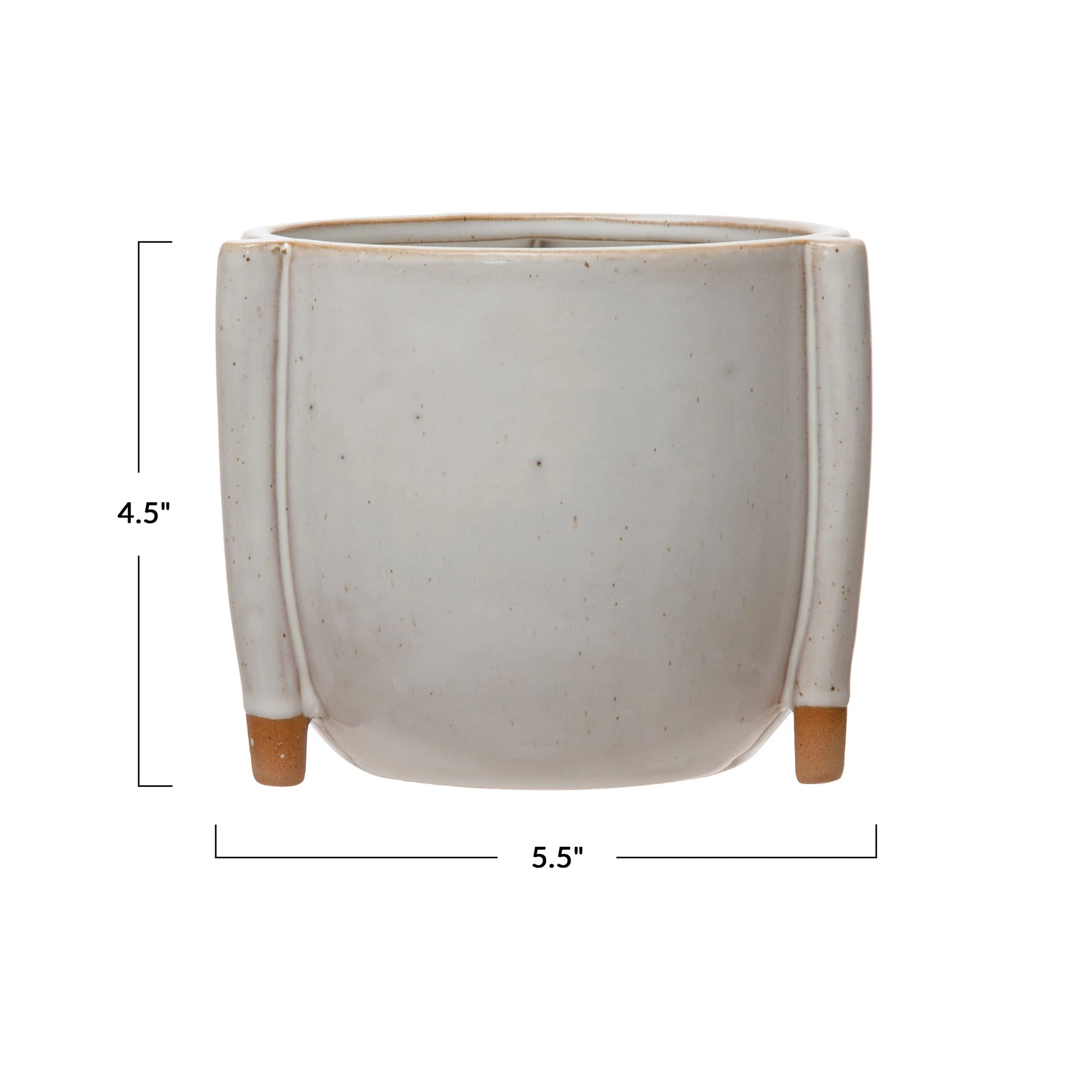 Stoneware Footed Planter image 5