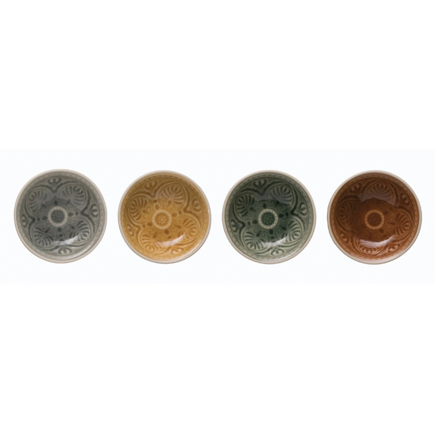 Mini Fruit Dish w/ Crackle Glaze image 0