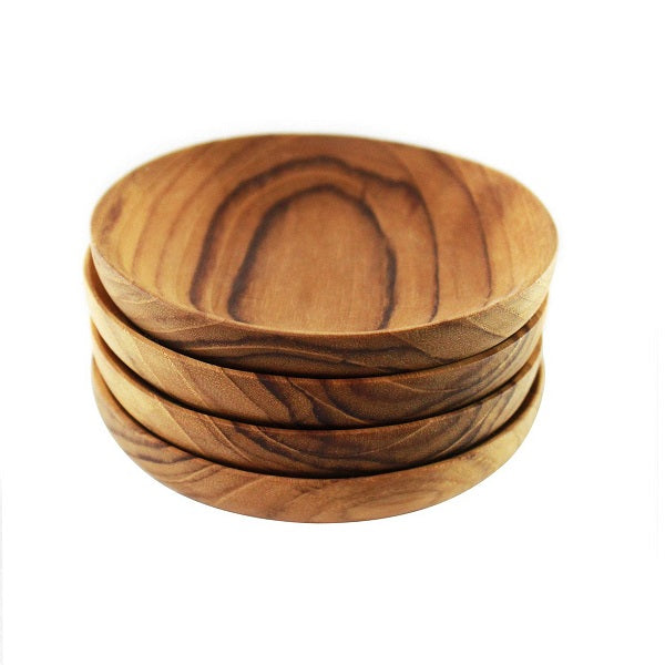 Teak Pinch Bowl Set of 4 image 0