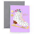 Ice Skaters Holiday Card image 0