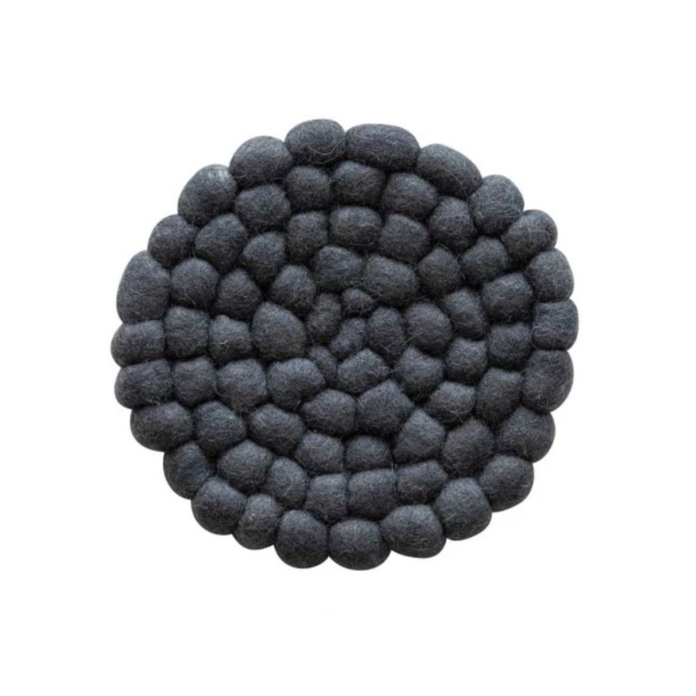 Wool Felt Ball Trivet image 0