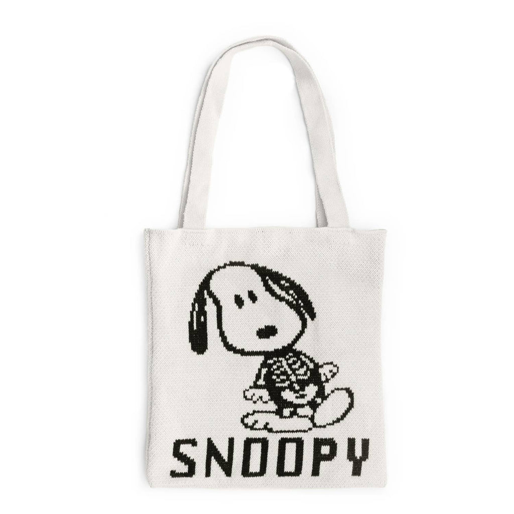 Snoopy Skeleton Knit Tote