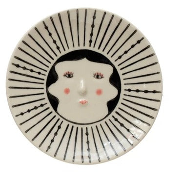 Hand Painted Lady Face Plate image 2