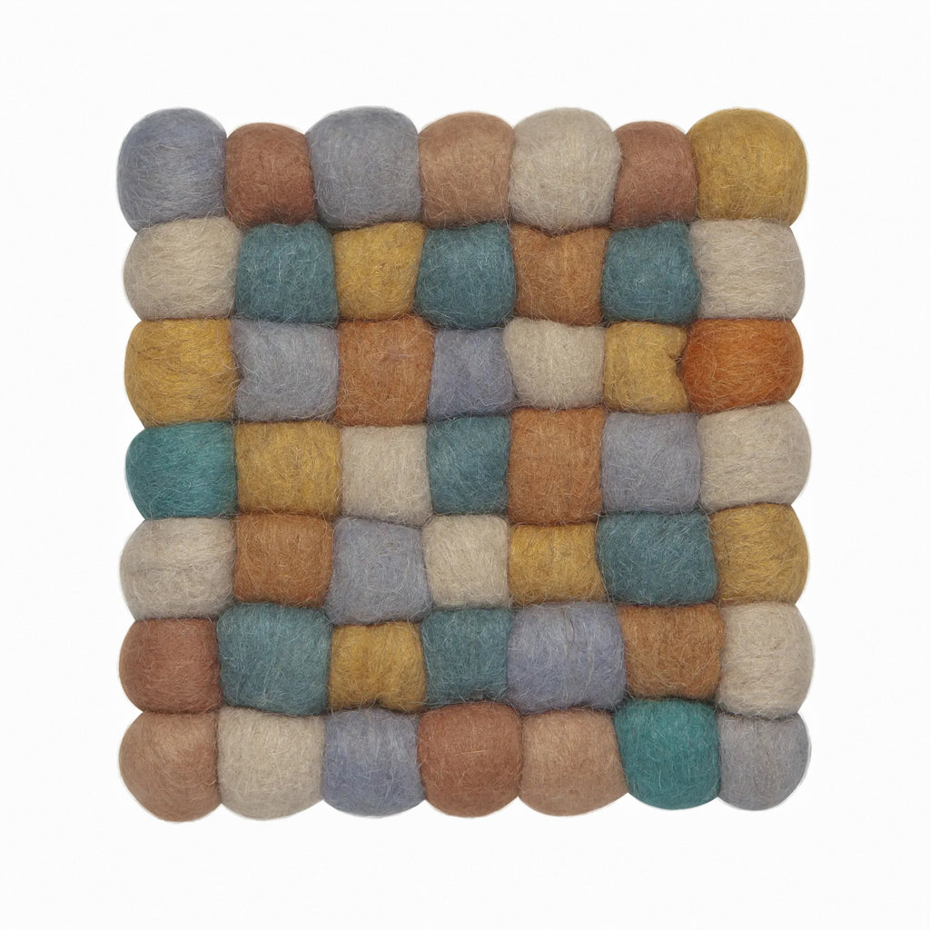 Recycled Wool Felt Dot Trivet image 1