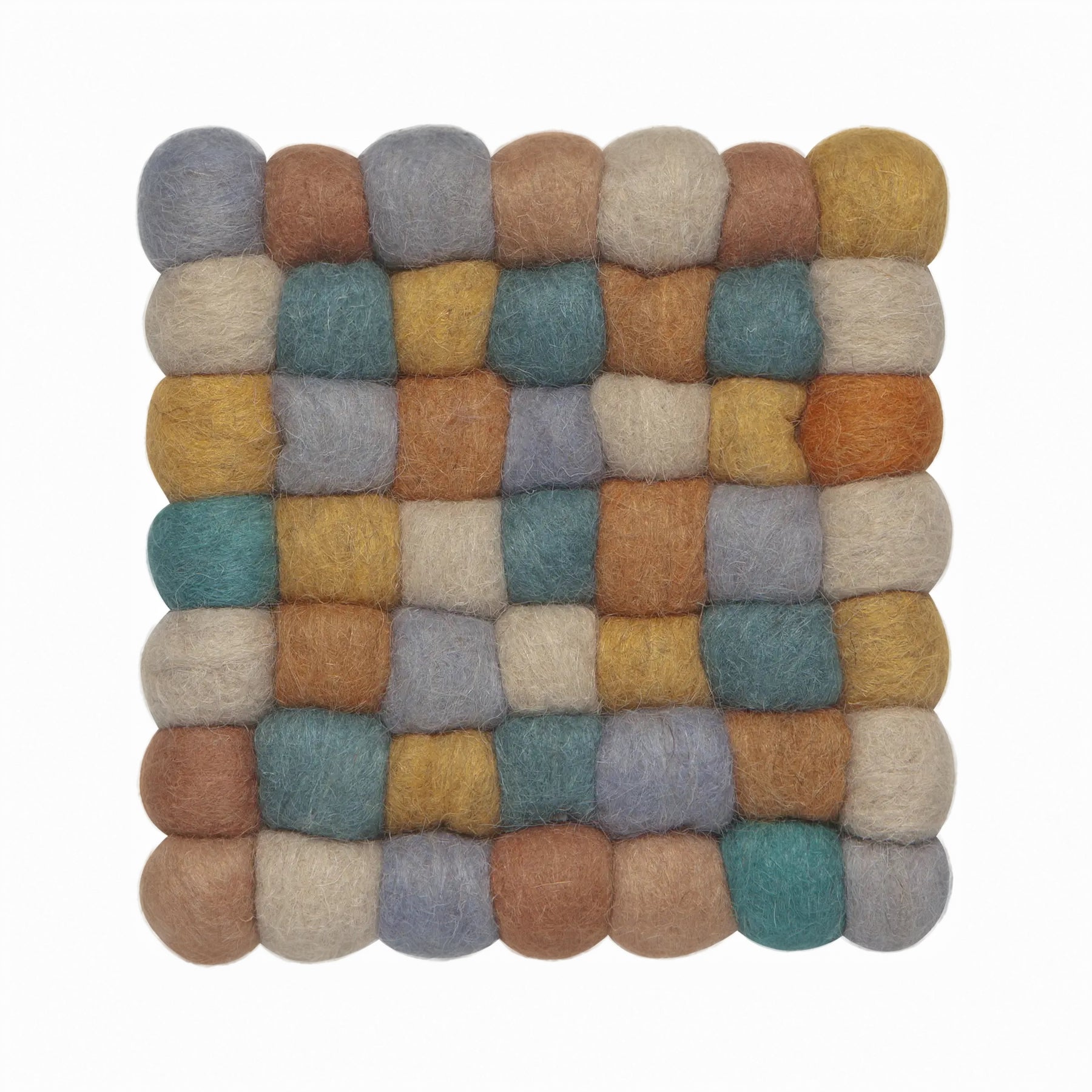 Recycled Wool Felt Dot Trivet image 1