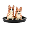 Salt and Pepper Shaker - Brown Corgi image 0