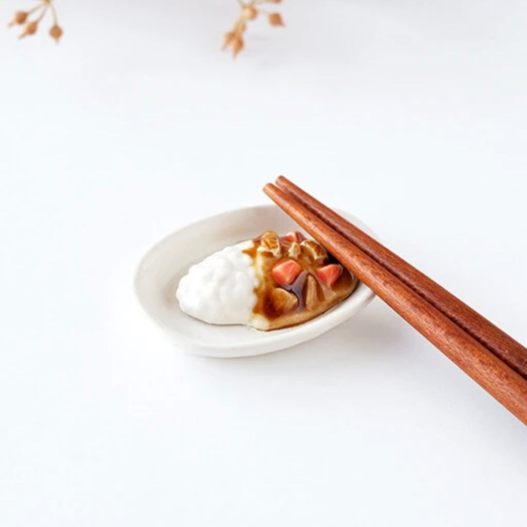 Japanese Chopstick Rest - Curry with Rice image 1