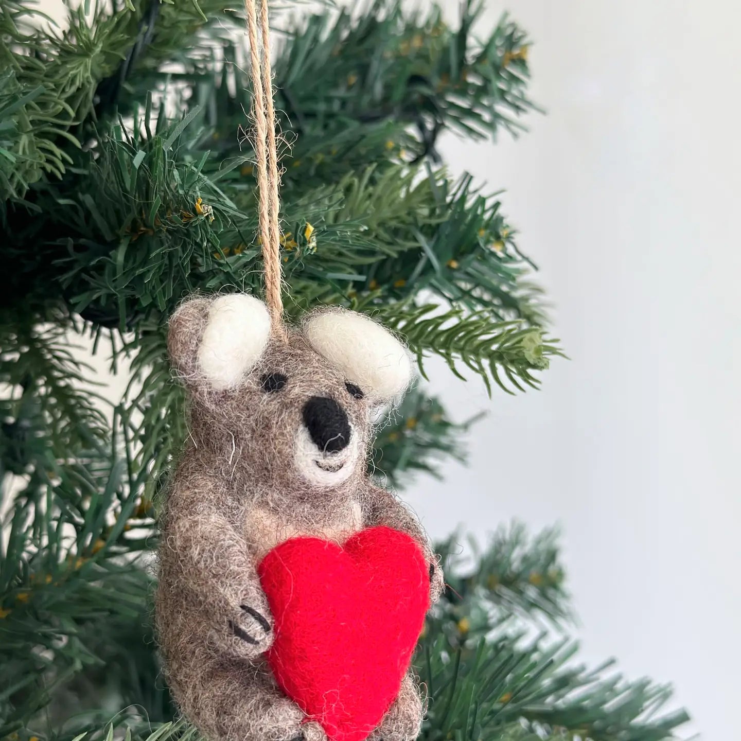 Felt Ornament - Koala Holding Heart image 2
