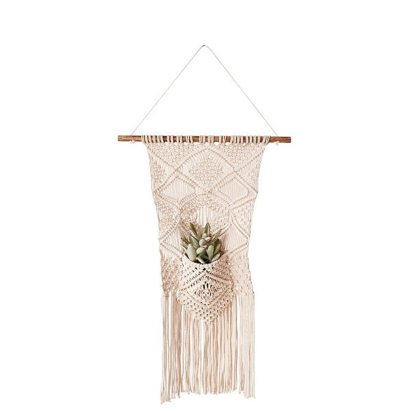 Macrame Wall Hanging w/ Pocket image 0