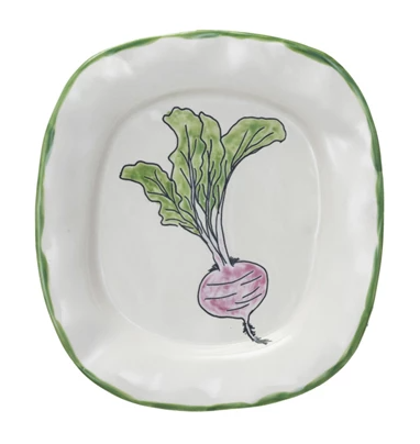 Hand Painted Stoneware Plate image 4