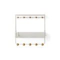 Estique Shelf with Hooks