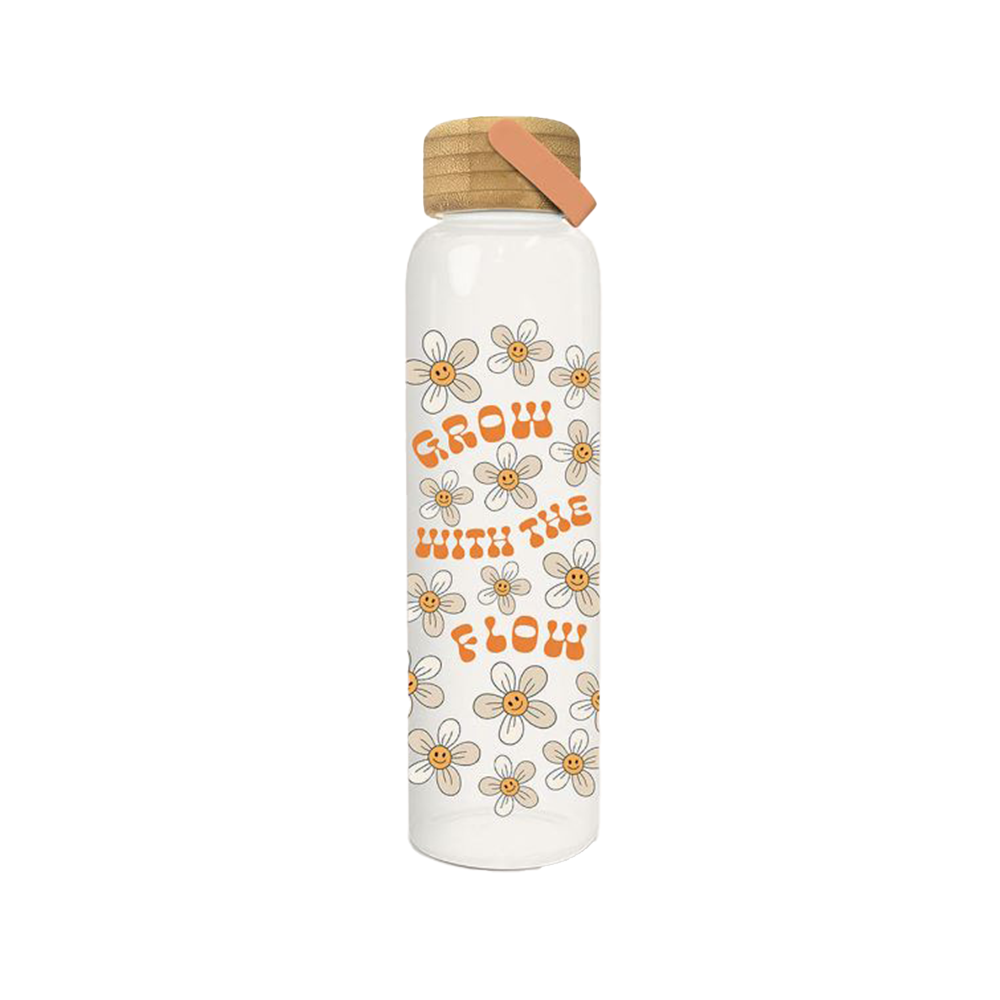 Grow With the Flow Glass Bottle w/ Lid image 0