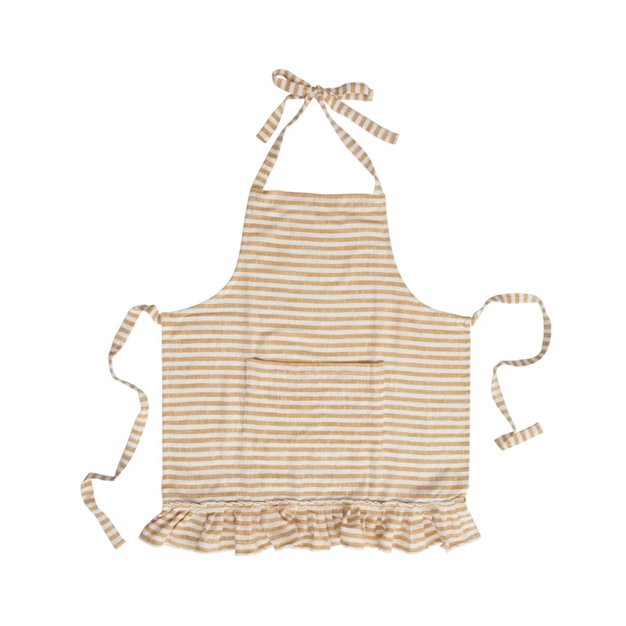 Striped Apron w/ Ruffle image 0