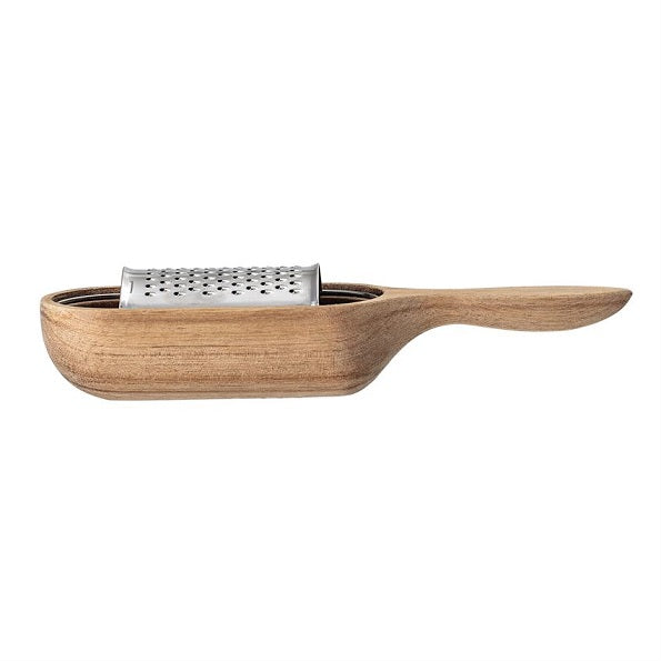 Acacia Wood & Stainless Steel Grater image 1