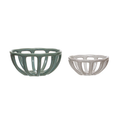 Handmade Stoneware Basket Bowl image 0