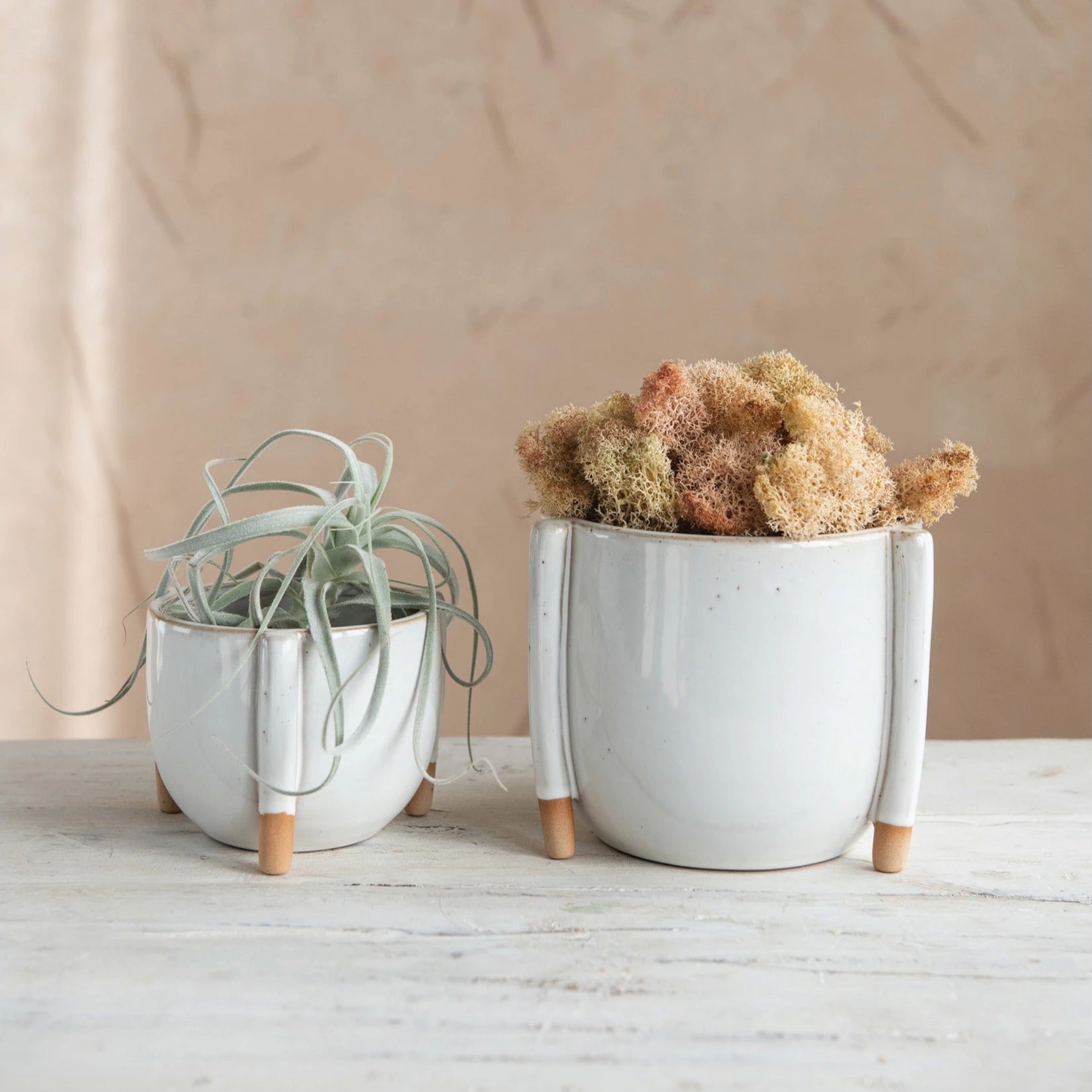 Stoneware Footed Planter image 1