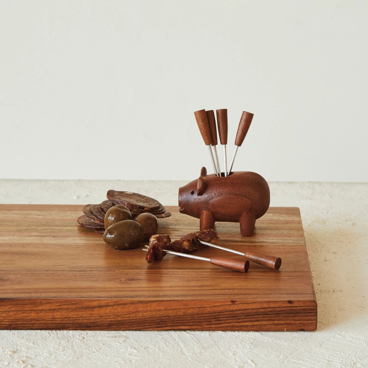 Pig Appetizer Forks - Set of 7 image 0
