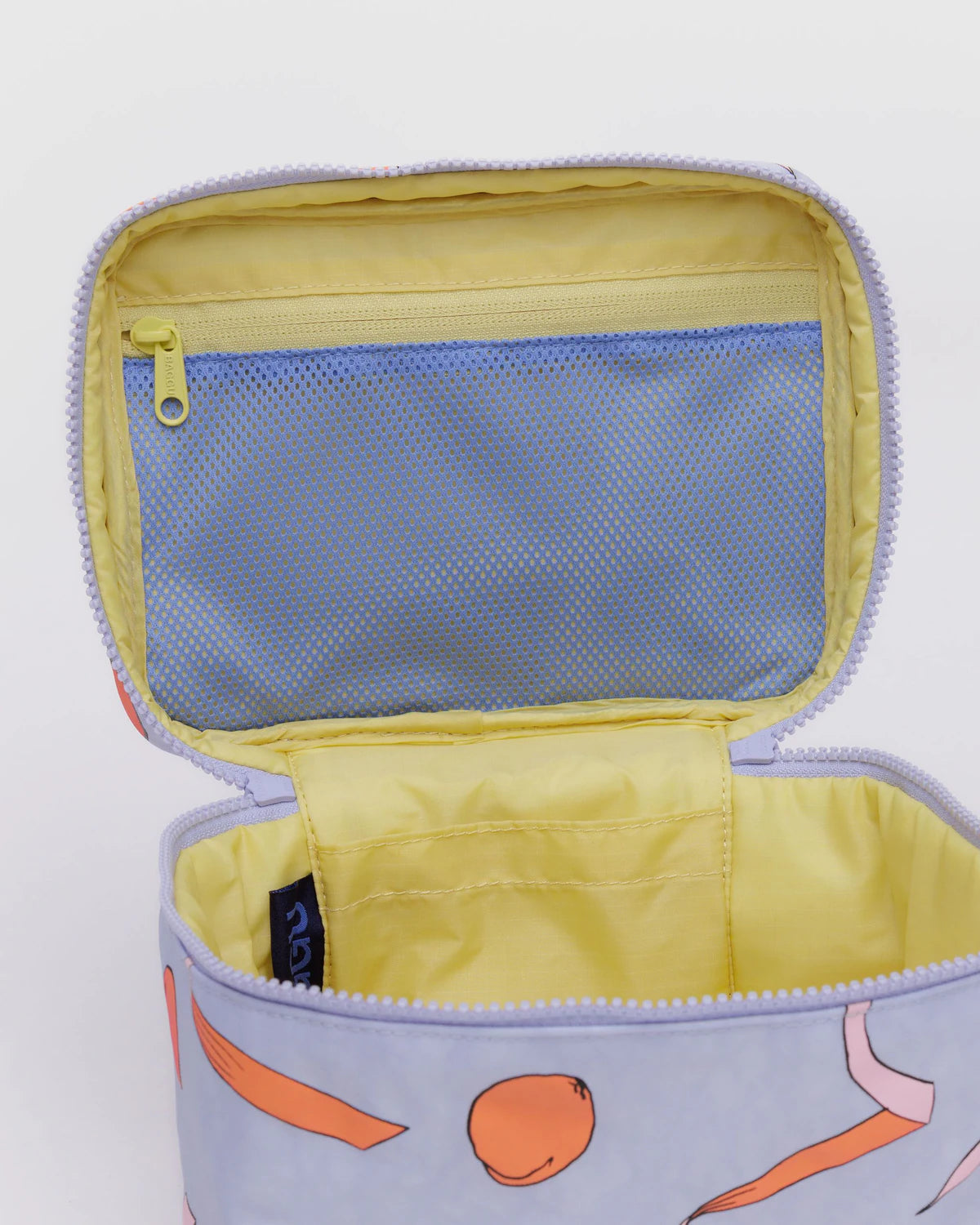 Large Cosmetic Case - Apricots & Ribbons image 1