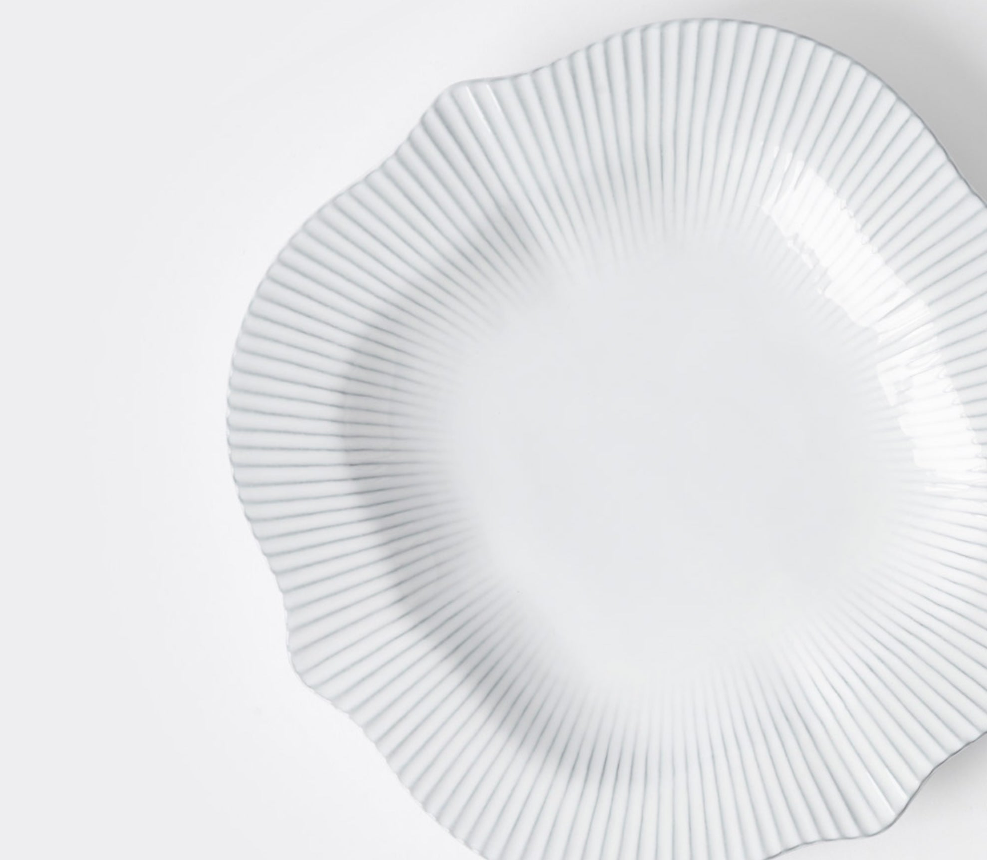 Blanc Pleats Plate Set image 3
