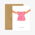 It's a Girl Greeting Card image 0