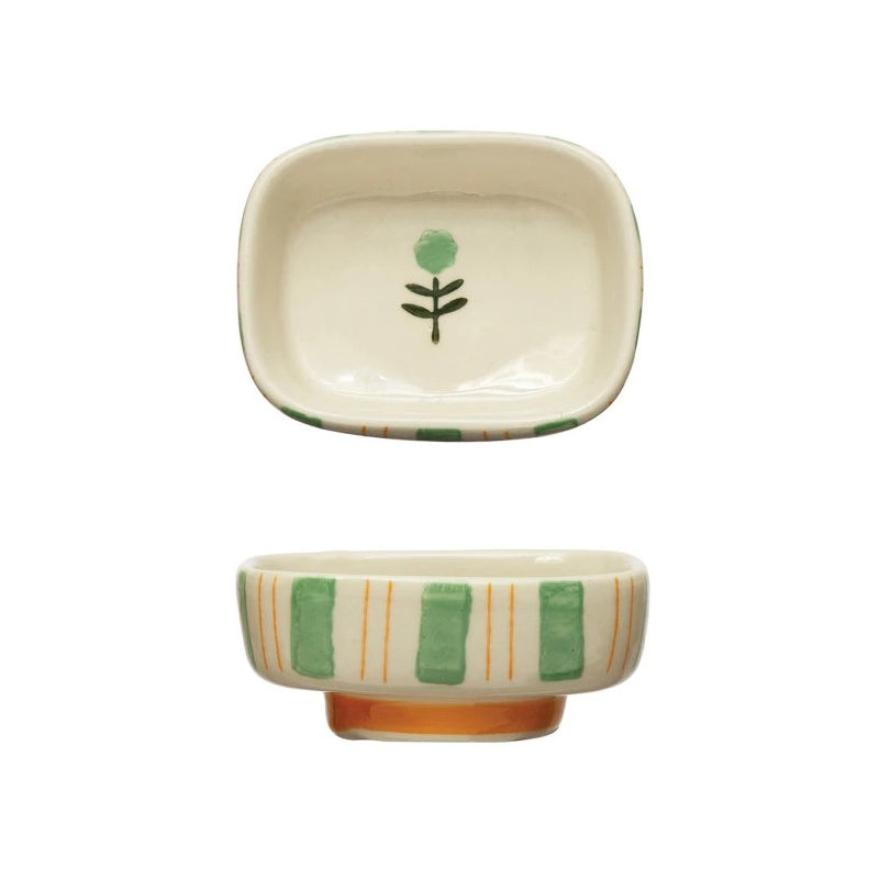 Hand Painted Dish w/ Flower image 2