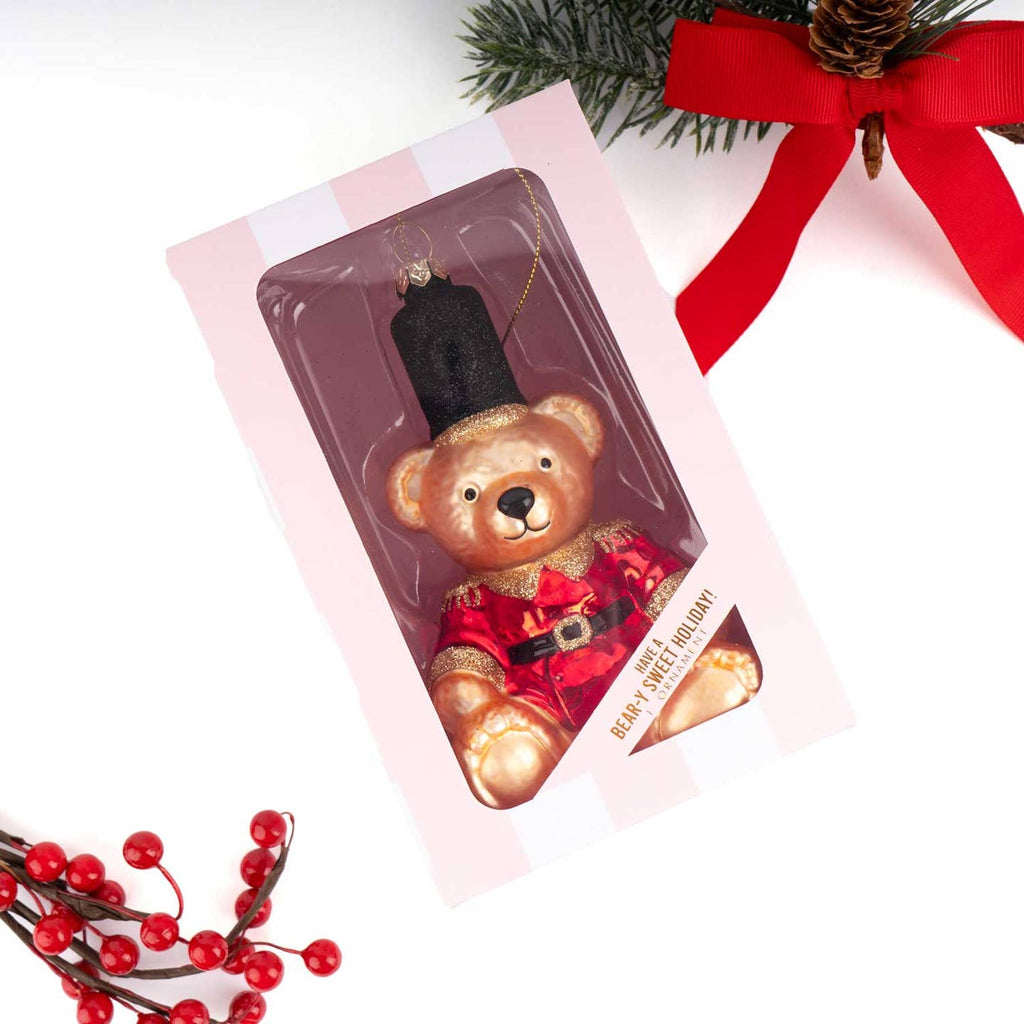 Teddy Glass Ornament image 2