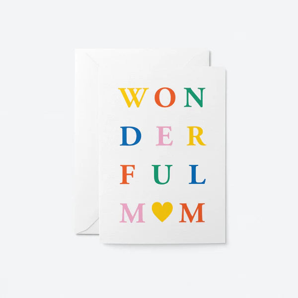 Wonderful Mom Greeting Card image 0
