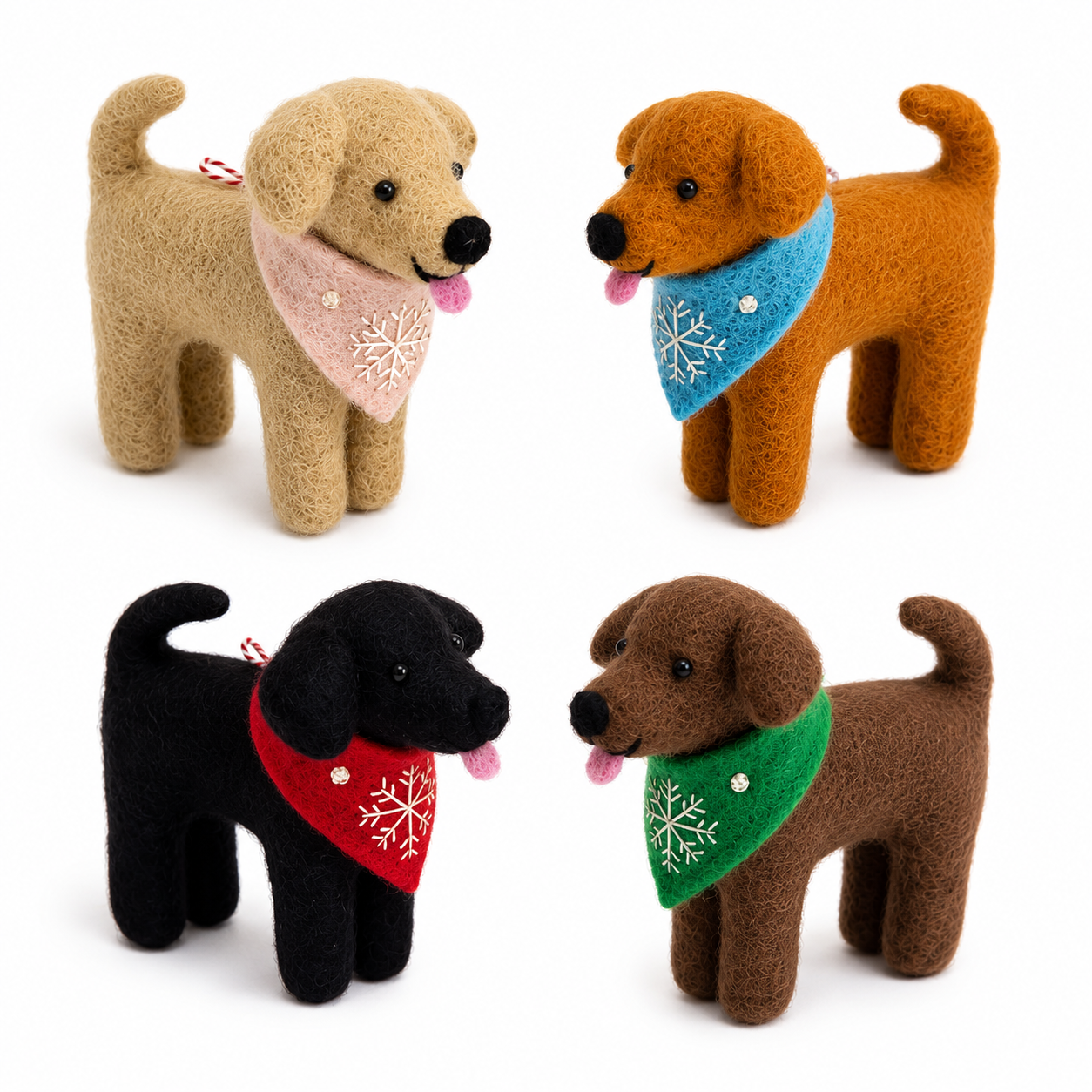 Felt Ornament - Labrador Retriever Ornament (Assorted Colors): Fox Red