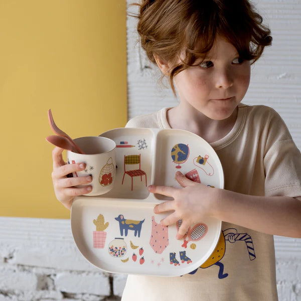 Illustrated Kid Dinner Set image 3